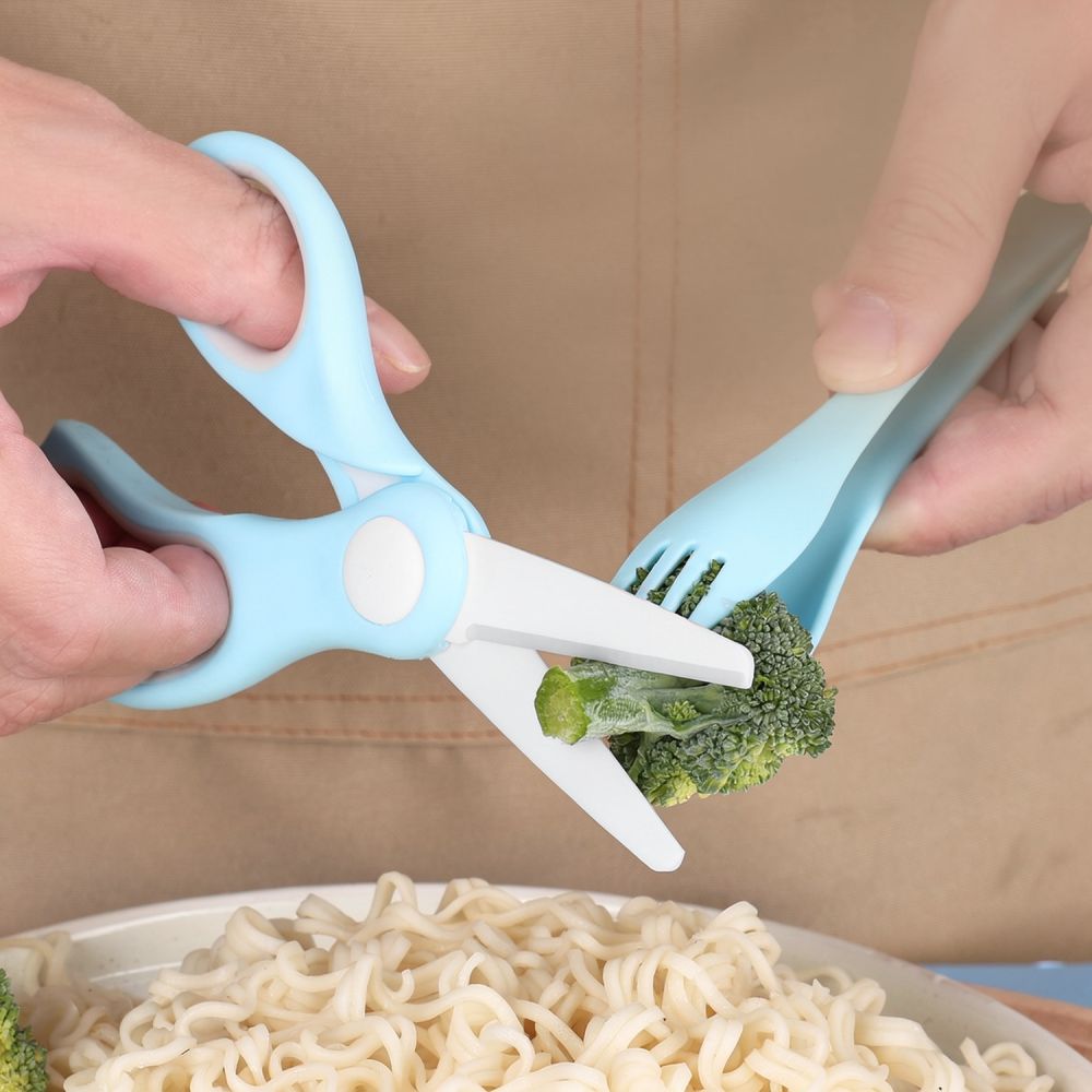 Baby Food Scissors - Kolay Temizlenebilir Seramik Bebek Maması Makası,