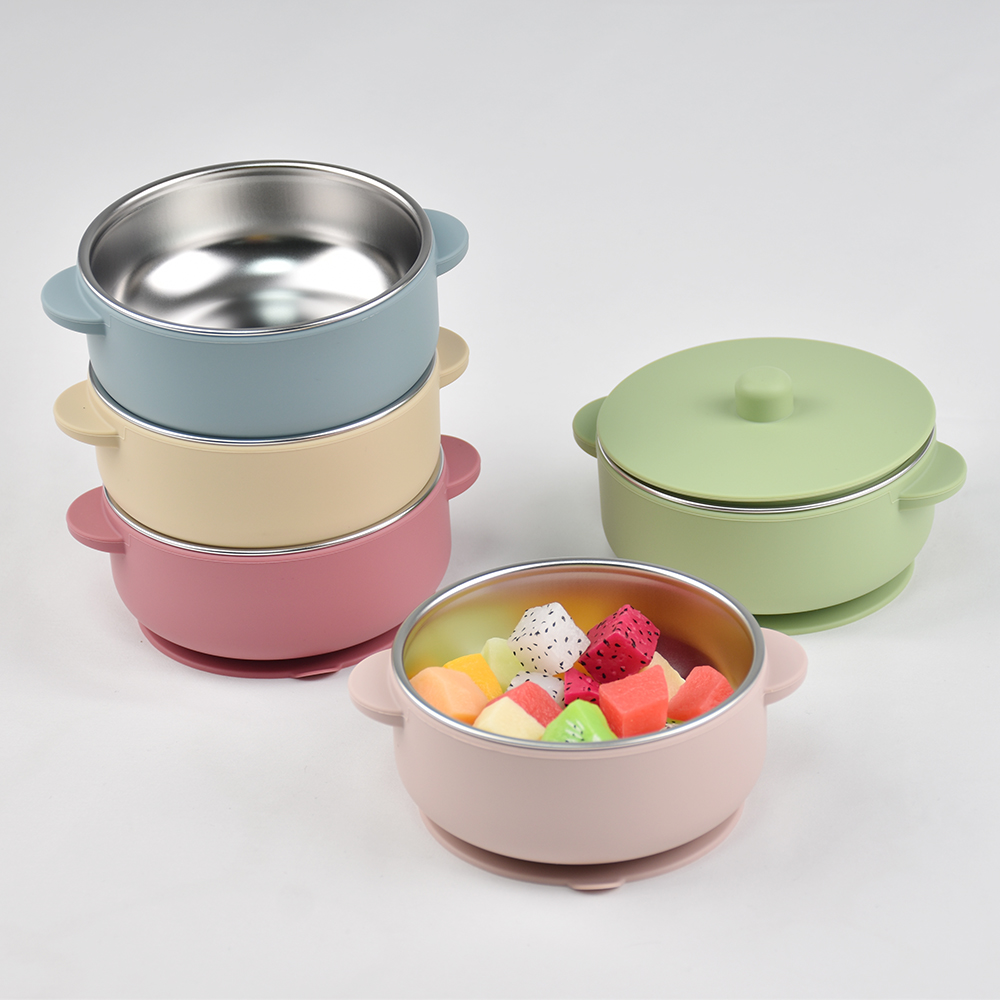 Baby Food Jars With Lids - 300ml Kapaklı Bebek Eğitim Kasesi, 300ML